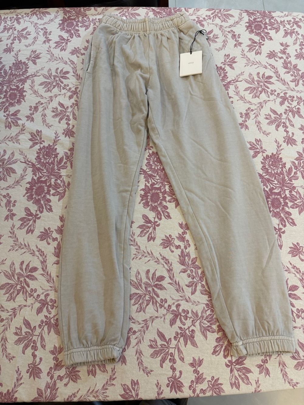 Nwt Onia heather grey terry jogger with  Elastic Waist , XS
